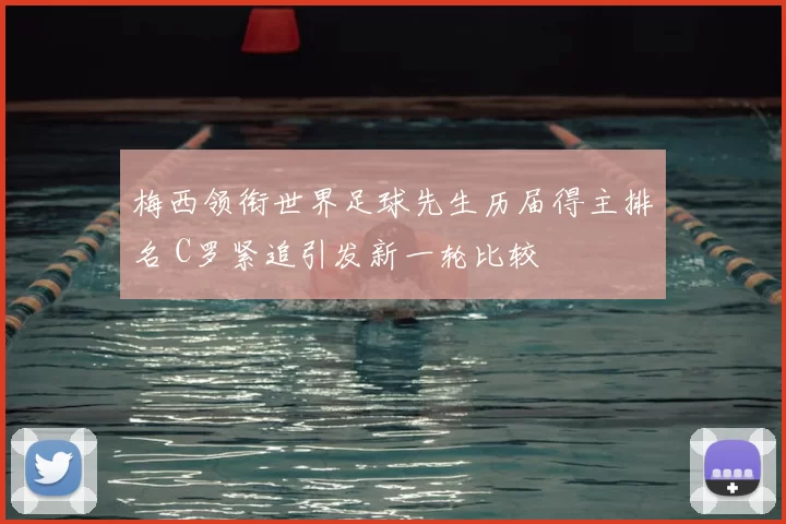 梅西领衔世界足球先生历届得主排名 C罗紧追引发新一轮比较
